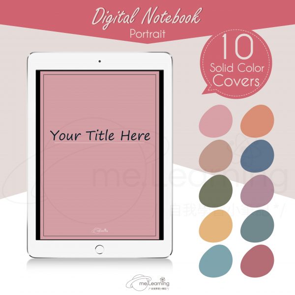 notebook 6tabs solid color portrait banner2 en scaled | iPad空白電子筆記本-6個分頁-10個素色封面-直式-英文版-0004 | me.Learning |